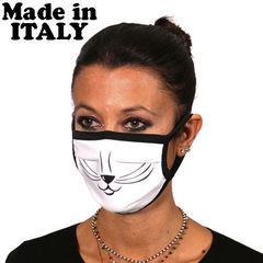 Ιτατι Adult Mask Cat Face White, MK46688