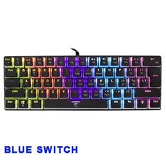 White Shark Mechanical Keyboard Black Blue Switch, ASHIKO-B-US-BLU