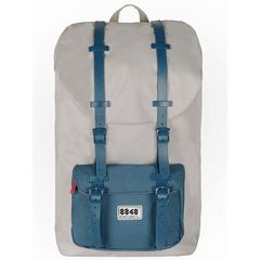 8848 Travel Backpack 15,6' Unisex Waterproof Light Gray with Blue Pocket, 111-006-023