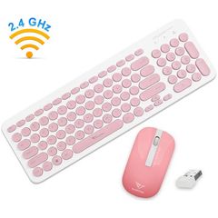 Alcatroz Wireless Mouse and Keyboard Jellybean A2000 W.Peach, A2000WP