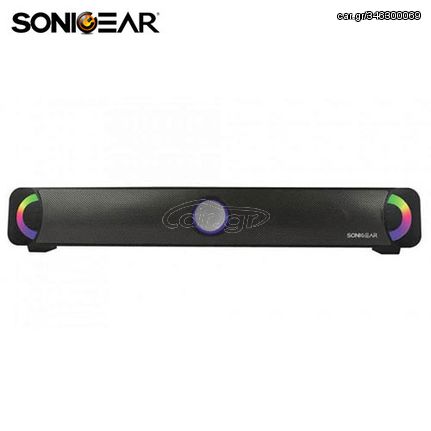 Sonic Gear Bluetooth Fm Soundbar with Light Effect Mp3 Battery Black, BT300B