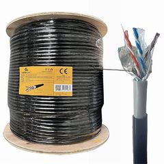 Cablexpert Cat6 Ftp Lan Gel Filled Outdoor Cable Solid 305M Black, FPC-6004GE-SO-OUT