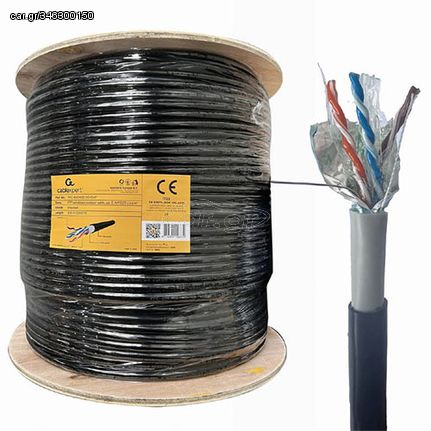 Cablexpert Cat6 Ftp Lan Gel Filled Outdoor Cable Solid 305M Black, FPC-6004GE-SO-OUT