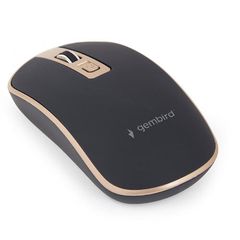 Gembird Wireless Optical Mouse Black-Gold, MUSW-4B-06-BG