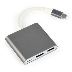 Cablexpert USB Type-C Multi-Adapter Space Grey, A-CM-HDMIF-02-SG