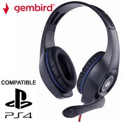 Gembird Gaming Headset with Volume Control PC/Ps4 Blue-Black, GHS-05-B