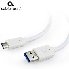 Cablexpert USB3.0 Am To Type-C Cable 0.1M White, CCP-USB3-AMCM-W-0.1M