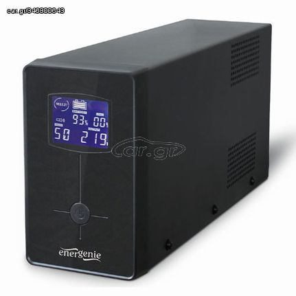 Energenie UPS with USB and Lcd Display 1200 VA Black, EG-UPS-033