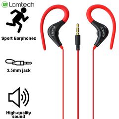 Lamtech Sport Mobile Earphones with Mic Red, LAM020236