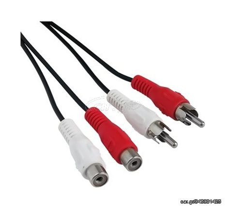 LANCOM καλώδιο 2x RCA M-F 3m, AV205-22N-3