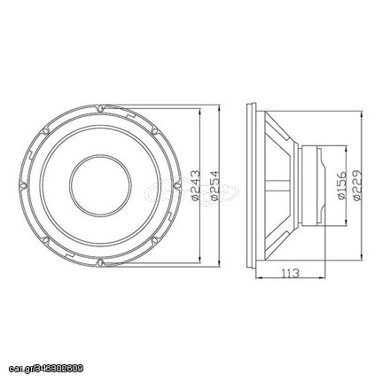 Woofer 10" 400W Blow, A-250