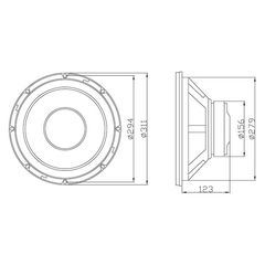 Woofer 12" 30cm 500W Blow, A-300