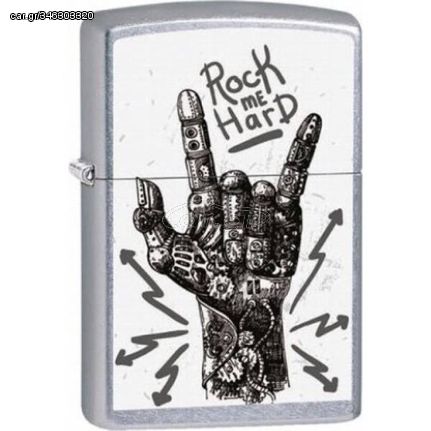 Zippo 207 Rock Hand Design