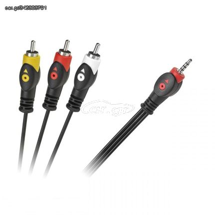 Καλώδιο Jack 3.5mm - 3xRCA 3m, DM-2851L-3