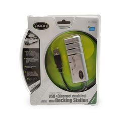 OKION Mini Docking Station High Speed USB+Ethernet, CHB265U2-EU