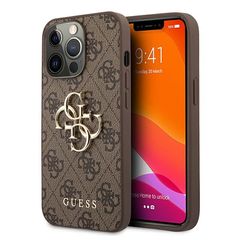 Guess GUHCP13X4GMGBR iPhone 13 Pro Max 6.7" brown/brown hardcase 4G Big Metal Logo