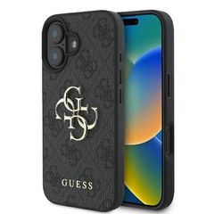 Guess case for iPhone 16 6,1" GUHCP16S4GMGGR 4G Big Logo black