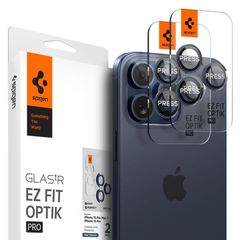 Προστατευτικό Κάλυμμα Κάμερας Spigen Optik.tR EZ-FIT για Τζαμάκι Κάμερας Apple iPhone14 Pro/ 14 Pro Max/ 15 Pro/ 15 Pro Max Μπλε Τιτάνιο (2 τεμ.)