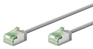 GOOBAY καλώδιο δικτύου 74345, CAT 8.1 U/FTP, ultra slim, copper, 40Gbps, 0.50m, γκρι