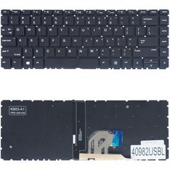 Πληκτρολόγιο - Laptop Keyboard για HP ProBook 445 G6 6UZ26UP 6UZ26UPR 440 G6 7VE21U8R L44588-001 L44589-001 L74245-001 L38138-001 L38139-001 US No Frame Backlight Black ( Κωδ.40982USBL )