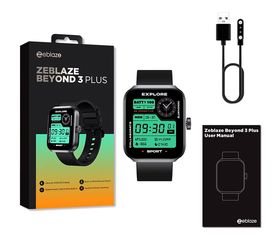 ZEBLAZE smartwatch Beyond 3 Plus, heart rate, 1.78" AMOLED, GPS, 3 ATM, μαύρο