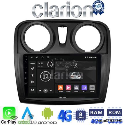 CLARION GL72457 Οθόνη OEM Multimedia Αυτοκινήτου για Dacia Santero 2012 > 2019 (CarPlay/AndroidAuto/BT/GPS/WIFI/GPRS)