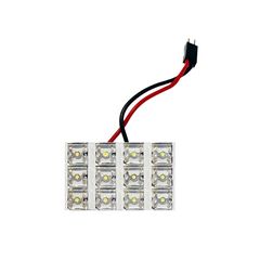 Led Πλαφονιέρας 12 Led 12volt Με 5 Αντάπτορες Λευκό 1 Τεμάχιο