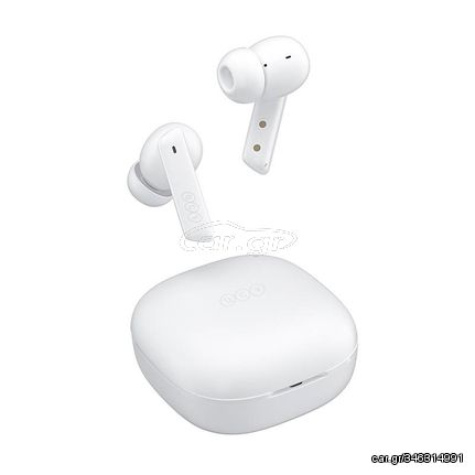 QCY HT05 Melobuds ANC TWS WHITE Dual Driver 6-mic noise cancel. True Wireless Earbuds - 10mm drivers