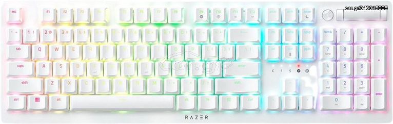 Razer DEATHSTALKER V2 PRO White – Wireless – Low Profile  – Clicky Optical Switches - RGB