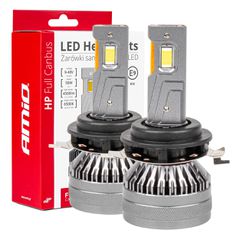 Amio - ΛΑΜΠΕΣ H7-1 9>48V 6.500K 4.500lm 50W HP SERIES LED CAN-BUS ΜΕ ΨΥΚΤΡΑ - 2 Τεμ. (03675/AM)