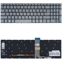 Πληκτρολόγιο - Laptop Keyboard για Lenovo IdeaPad 3 17IAU7 82RL0073AU IdeaPad 3 17ABA7 82RQ001GAU 82RQ001HAU 5CB1H80880 5CB1H80818 5CB1H80756 US No Frame Backlight Gray ( Κωδ.40983USBL )