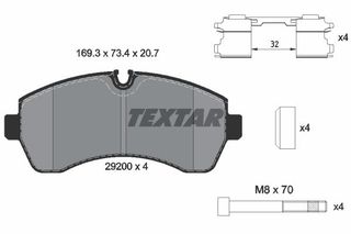 ΤΑΚΑΚΙΑ ΕΜΠΡΟΣΘΙΑ M S SPRINTER TEXTAR __________ 2920002                0044206820