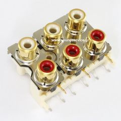RCA-CI6-3 ΒΥΣΜΑ 6 RCA ΠΛΑΚΕΤΑΣ GOLD