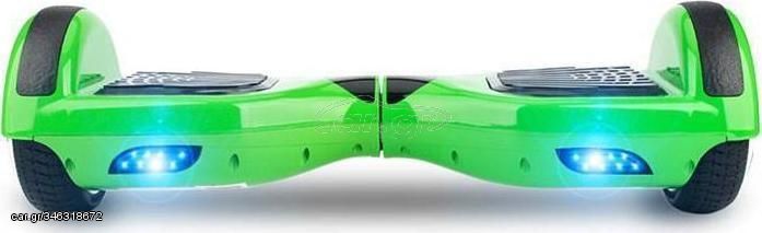 Smart '24 HOVERBOARD WHEEL WITH BLUETOOTH & LED ΗΛΕΚΤΡΙΚΟ ΠΑΤΙΝΙ GREEN 6.5''