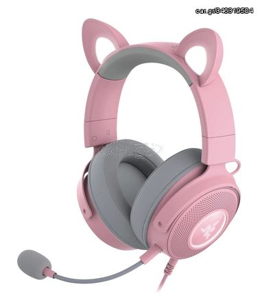 Razer KRAKEN KITTY V2 PRO - Quartz - RGB - USB 7.1 Gaming Headset - Kitty, Bear, Bunny Ears