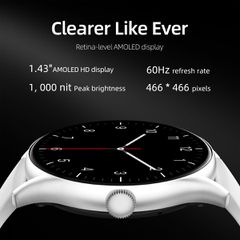 QCY GT S8 Smartwatch - Μαύρο-thumb-3