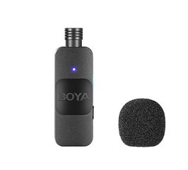 BOYA BY-V10 Wireless Lavalier Microphone for Android Mini Lapel USB-C connection-thumb-1