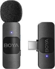 BOYA BY-V10 Wireless Lavalier Microphone for Android Mini Lapel USB-C connection