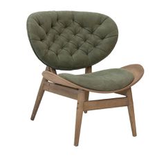 Πολυθρόνα Σαλονιού Udalle Ξύλινη Καρυδί - Λαδί