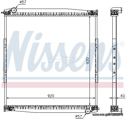 ΨΥΓΕΙΟ ΝΕΡΟΥ ΜΑΝ EUROLINER NISSENS  67282 11078079 2700763 45562550 570728626964 81061016480 92307 NS67282 Α7141 11078079 81061016480