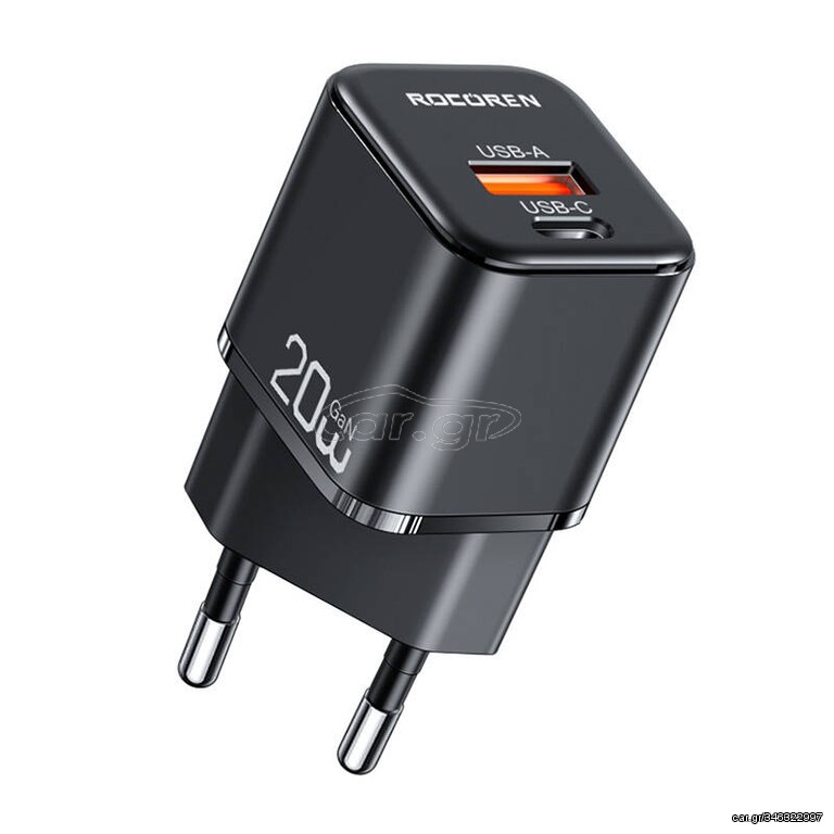 Car Gr Wall Charger Minigan Rocoren Usb C Usb W Black