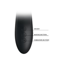 Pretty Love DYLAN Rabbit Vibrator BLACK-thumb-3