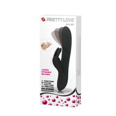 Pretty Love DYLAN Rabbit Vibrator BLACK-thumb-4
