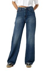 Tiffosi Bonnye Wide Leg Jeans Dark Blue  - 10056723E10