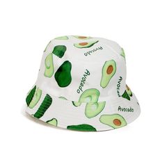 Bucket καπέλο διπλής όψεως Avocado & Writing Print White  - TDA01-XX10-3-A-WH