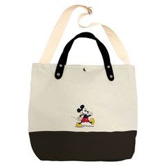 MICKEY - Cotton Shoulder Bag - 37x26x11cm
