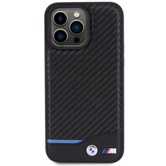 BMW Leather Carbon case for iPhone 15 Pro Max - black-thumb-2