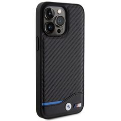 BMW Leather Carbon case for iPhone 15 Pro Max - black-thumb-3