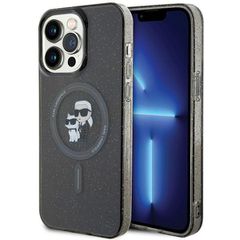 Karl Lagerfeld Karl Glitter MagSafe case for iPhone 15 Pro Max - black