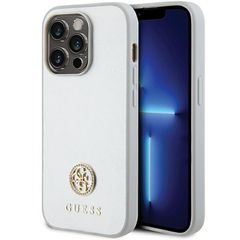 Guess Strass Metal Logo case for iPhone 15 Pro - silver-thumb-0